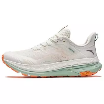 Anta Comfortable Lightweight Durable Shock Absorbing Low Top Running Shoes Women sneaker White Gray Blue 122425510-2 35.5