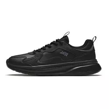 Anta Comfortable Lightweight Slip-Resistant Durable Low-Top Casual Shoes Men sneakers Black 912438808-8 39