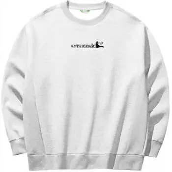 Anta Comfortable Loose Pullover Sweatshirt Unisex Sweatshirts Gray Heather-Gray 172518713-3 L