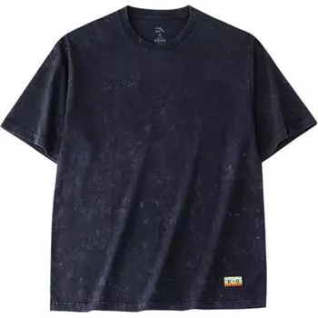 Anta Comfortable Loose Solid Color Breathable Short Sleeve T-Shirt Unisex Tops Tribal-Black 972421107-4 XS