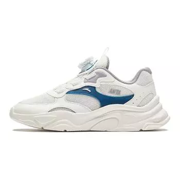Anta Comfortable Non-Slip Durable Kids Casual Shoes Kids Sneakers White Blue A12438884-1 36