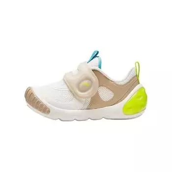 Anta Comfortable Non-Slip Durable Lightweight Low-Top Walking Shoes Baby Shoes Ivory-White 312430003-4 26