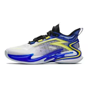Anta Comfortable Non-Slip Low-Top Kids Basketball Shoes Kids sneaker White Yellow Blue 312421122-2 38