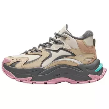 Anta Comfortable Non-Slip Wear-Resistant Mid-Top Casual Shoes Women Shoes Light-Gray 122448987-1 38