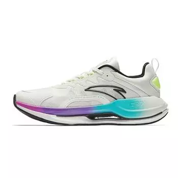 Anta Comfortable Non-Slip Wear-Resistant Shock Absorbing Low-Top Casual Running Shoes Men sneaker White 912435537-6 40