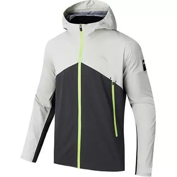 Anta Comfortable Outdoor Mountaineering Waterproof Windproof Breathable Jacket Men Jackets Cool-Gray Smoke-Black-Gray 152437605-8 2XL