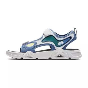 Anta Comfortable Outdoor Non-Slip Rebound Breathable Kids Sandals Kids Sandals Blue White A312426933-1 35