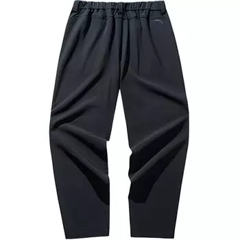 Anta Comfortable Outdoor Series Mid Waist Casual Pants Men Bottoms Basic-Black 952446503-3 3XL