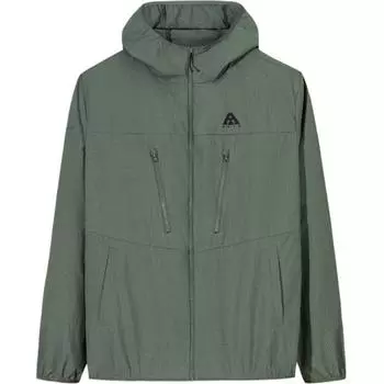 Anta Comfortable Outdoor Series Simple Hooded Loose Zipper Jacket Men Jackets Seaweed-Green 952526604-5 S