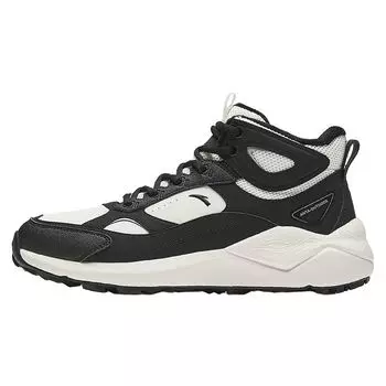 Anta Comfortable Plush Non-Slip Warm High-Top Casual Shoes Women sneaker White Black 922448910-4 35.5