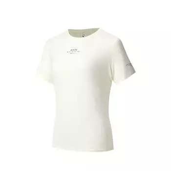 Anta Comfortable Quick-Dry Versatile Short Sleeve T-Shirt Women tops Endless-Green 162525109-1 S