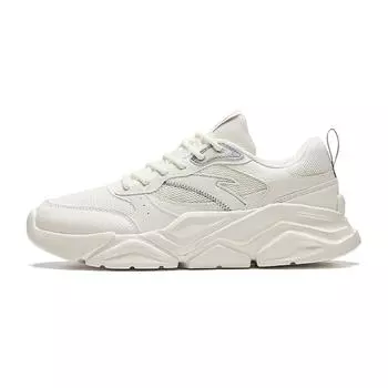 Anta Comfortable Retro Slip Resistant Durable Low Top Dad Shoes Women Sneakers White Gray 922338821-5 38.5