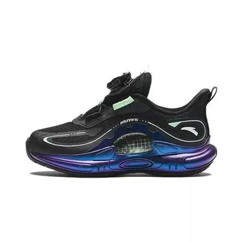 Anta Comfortable Shock Absorbing Durable Low Top Kids Running Shoes Kids Running Shoes Black Blue 312419901-5 30