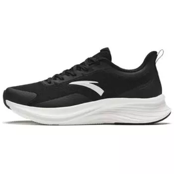 Anta Comfortable Shock Absorbing Non-Slip Low-Top Running Shoes Women sneaker Black White 122425541-5 35.5