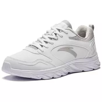 Anta Comfortable Shock Absorbing Non-Slip Wear-Resistant Low-Top Running Shoes Men sneaker White Gray 912445525-1 43