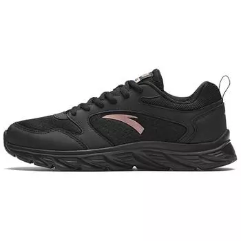Anta Comfortable Shock Absorbing Wear Resistant Low Top Running Shoes Women sneaker Black Pink 922515551-5 35.5