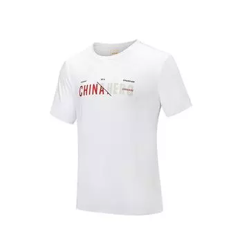 Anta Comfortable Simple Casual Versatile Round Neck Breathable Letter Short Sleeve T-Shirt Men Tops Pure-White 152527140-1 2XL