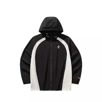 Anta Comfortable Simple Color Block Versatile Loose Hooded Zip Jacket Unisex Jacket 172531601-5 M