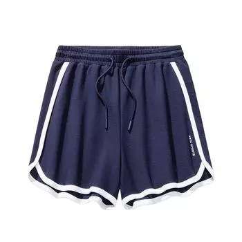 Anta Comfortable Simple Lace-Up Mid-Waist Loose Sports Casual Shorts Women shorts Maya-Blue 962528302-2 XS