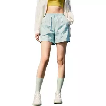 Anta Comfortable Simple Loose Lightweight Versatile Sports Casual Shorts Women shorts Rain-Mist-Blue 962528505-5 2XL