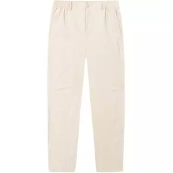 Anta Comfortable Simple Loose Straight Leg Versatile Zipper Solid Color Thin Mid Waist Casual Pants Men bottoms Nude-Khaki 952527514-1 2XL