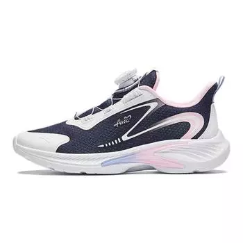 Anta Comfortable Simple Mesh Breathable Non-Slip Wear-Resistant Low-Top Kids Running Shoes Kids sneaker Blue Pink A22435543-1 37