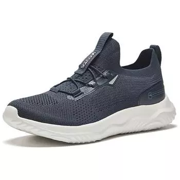 Anta Comfortable Simple Non-Slip Wear-Resistant Low-Top Running Shoes Men sneaker Jing-Mo-Blue 112437701-4 41
