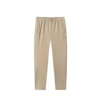 Anta Comfortable Simple Solid Color Mid Waist Straight Leg Casual Pants Men Bottoms Khaki 152447537RS-1 XL