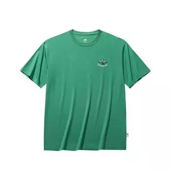 Anta Comfortable Simple Versatile Printed Breathable Loose Casual Sports Short Sleeve T-Shirt Unisex Tops Ankang-Green 172538113-4 S