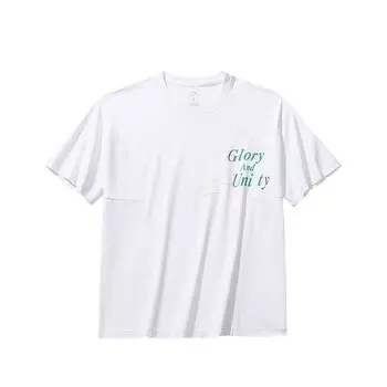 Anta Comfortable Simple Versatile Round Neck Pullover Loose Shoulder Short Sleeve T-Shirt Women Tops Snow-White 162528118-1 S