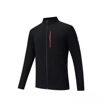 Anta Comfortable Simple Versatile Slim Fit Sports Zip Collar Jacket Men Jackets Basic-Black 152527712-2 L