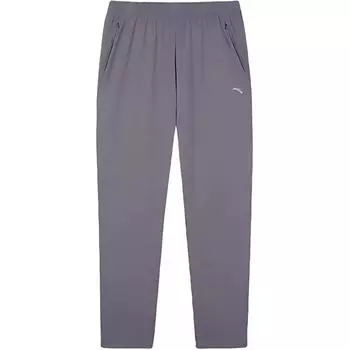 Anta Comfortable Simple Versatile Solid Color Casual Knitted Sports Pants Women bottoms Dark-Gray 162527301D-3 S