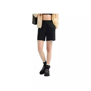 Anta Comfortable Simple Versatile Solid Color Sports Five-Point Casual Shorts Women shorts Black 162527317-3 S