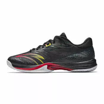 Anta Comfortable Trendy Non-Slip Wear-Resistant Low-Top Badminton Shoes Unisex Shoes Black Red Yellow 412510971-5 36