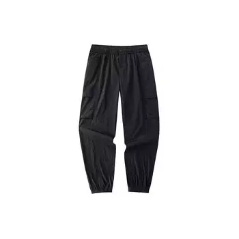 Anta Comfortable Versatile Breathable Knit Jogger Pants Men bottoms Basic-Black 152428518-2 XL