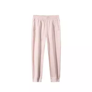 Anta Comfortable Versatile Breathable Knitted Sports Pants Women bottoms Winter-Pink 962517307N-4 XS