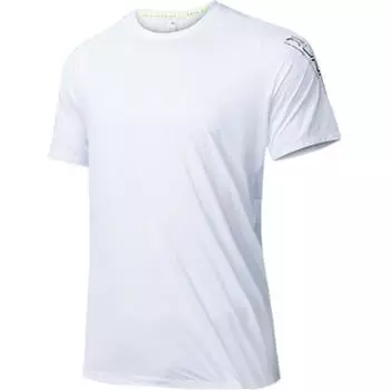 Anta Comfortable Versatile Breathable Sports Short Sleeve T-Shirt Men Tops Pure-White 152425103-1 S