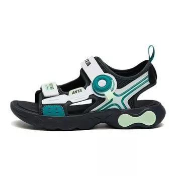 Anta Comfortable Versatile Durable Kids Sandals Kids Sandals White Green 312336987-2 37