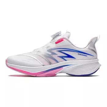Anta Comfortable Versatile Fabric Running Shoes Kids Sneakers White Pink Blue 322435512-3 38