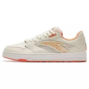 Anta Comfortable Versatile Lightweight Low-Top Skate Shoes Men Sneakers Off-White Orange 112338053-2 44
