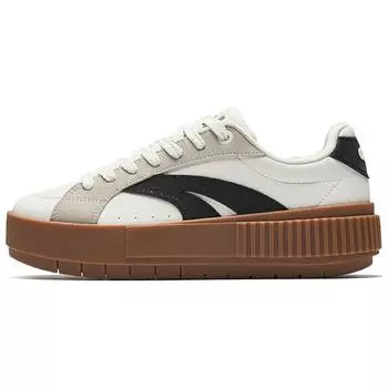 Anta Comfortable Versatile Low-Top Skate Shoes Women sneaker White Beige Black 122518035-1 38