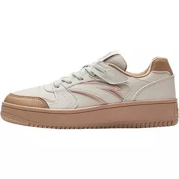 Anta Comfortable Versatile Non-Slip Durable Low-Top Kids Skate Shoes Kids Sneakers Beige A22448099-2 35