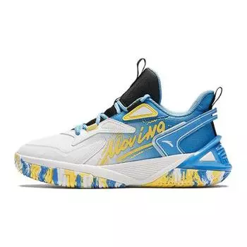Anta Comfortable Versatile Non-Slip Durable Low-Top Kids Basketball Shoes Kids sneaker Blue White A312411104-1 36
