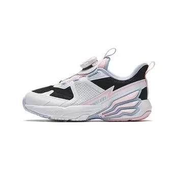Anta Comfortable Versatile Non-Slip Shock Absorbing Low-Top Kids Running Shoes Kids sneaker White Black Pink 322339963-3 30