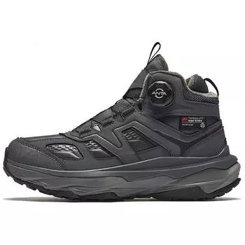 Anta Comfortable Versatile Non-Slip Warm High-Top Casual Shoes Women Sneakers Black Gray 122518965-1 36