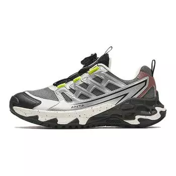 Anta Comfortable Versatile Non-Slip Wear-Resistant Low-Top Kids Running Shoes Kids Running Shoes Gray Silver 312435526-2 40
