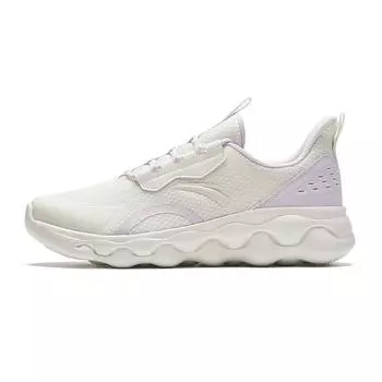 Anta Comfortable Versatile Non-Slip Wear-Resistant Low-Top Casual Running Shoes Women sneaker White Purple 922235573-4 35.5