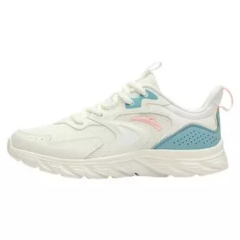 Anta Comfortable Versatile Non-Slip Wear-Resistant Low-Top Running Shoes Women Sneakers White Blue 922235527-6 36.5
