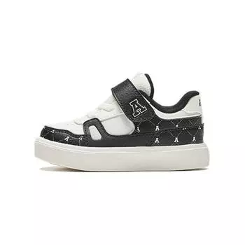 Anta Comfortable Versatile Non-Slip Wear-Resistant Low-Top Walking Shoes Baby Shoes White Black 312430031-3 23