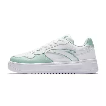 Anta Comfortable Versatile Non-Slip Wear-Resistant Low-Top Skate Shoes Women sneaker White Green 922528003Q-4 35.5
